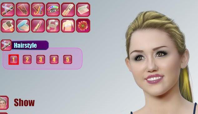 the game miley cyrus makeover